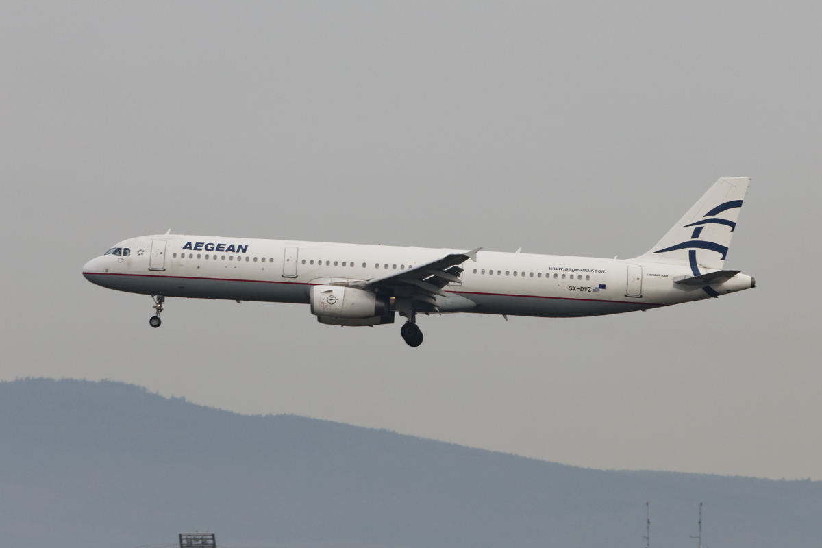 Aegean Airlines, SX-DVZ, Airbus, A321-232, 01.04.2017, FRA, Frankfurt, Germany 

