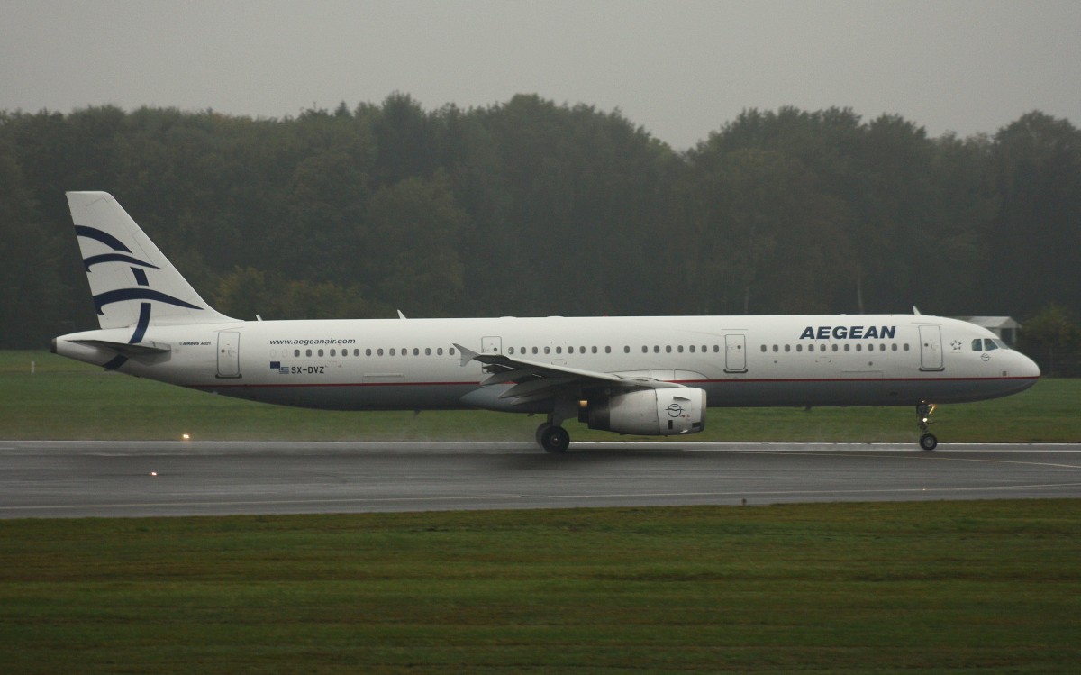 Aegean Airlines, SX-DVZ,(C/N 3820),Airbus A 321-231,18.10.2015,HAM-EDDH, Hamburg, Germany 