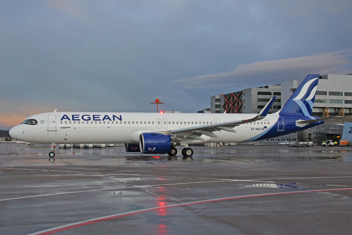 Aegean Airlines, SX-NAG, Airbus A321-271NX, msn: 11011, 26.März 2023, ZRH Zürich, Switzerland.