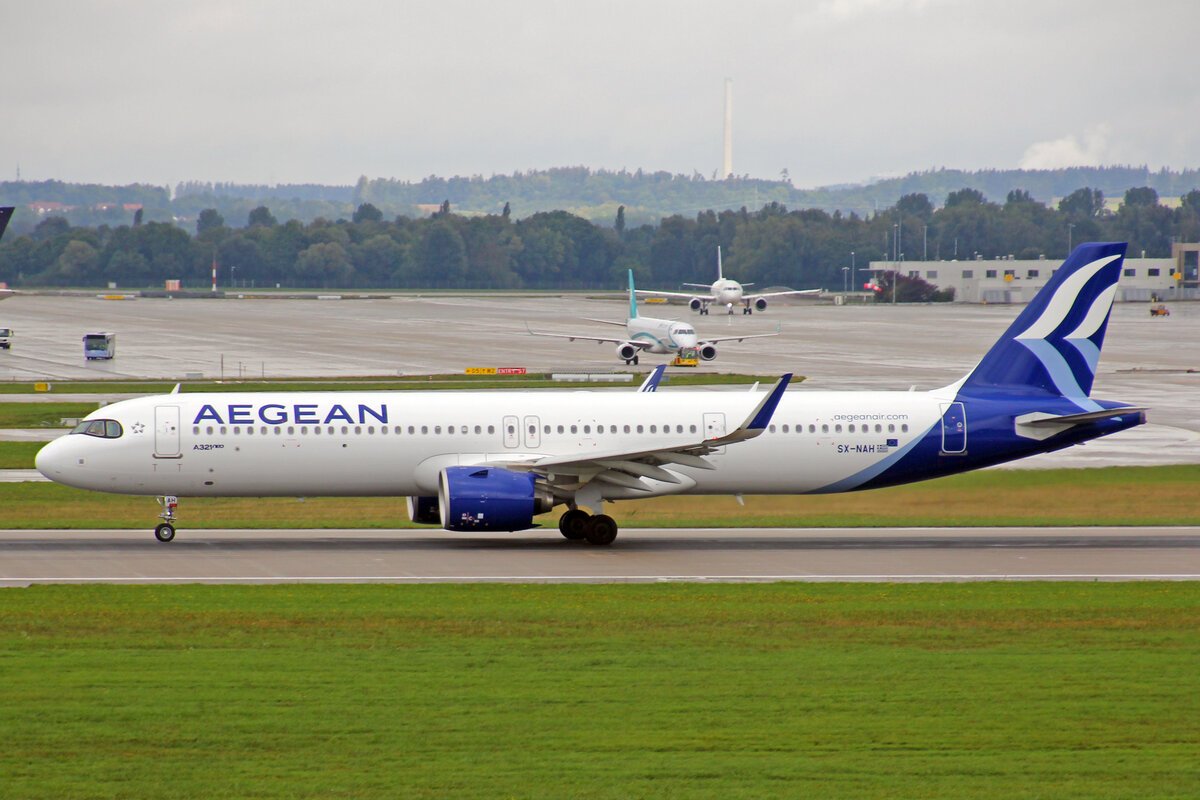 Aegean Airlines, SX-NAH, Airbus A321-271NX, msn: 10844, 11.September 2022, MUC München, Germany.