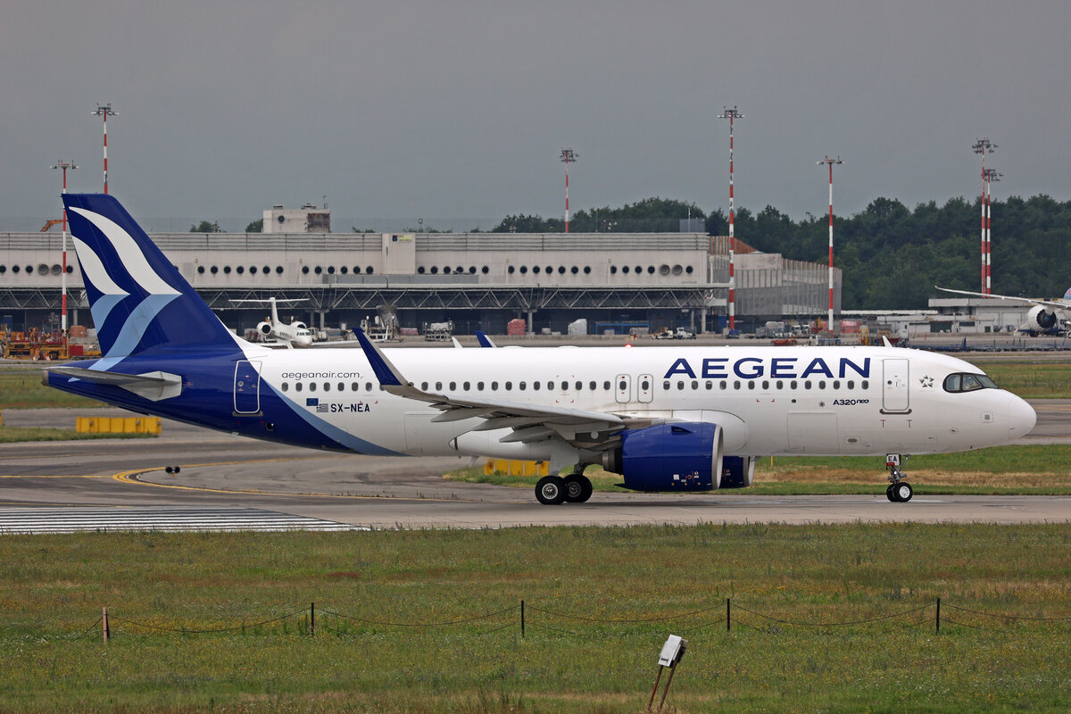 Aegean Airlines, SX-NEA, Airbus A320-271N, msn: 9497, 12.Juli 2023, MXP Milano Malpensa, Italy.