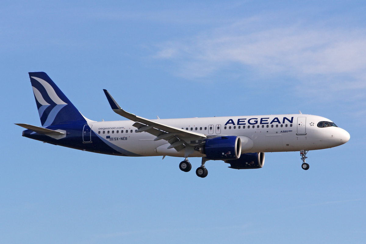 Aegean Airlines, SX-NEB, Airbus A320-271N, msn: 9514, 22.Februar 2020, ZRH Zürich, Switzerland.