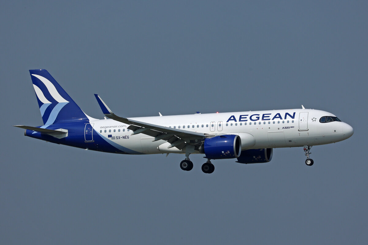 Aegean Airlines, SX-NEG, Airbus A320-271N, msn: 11132, 11.Juli 2023, MXP Milano Malpensa, Italy.