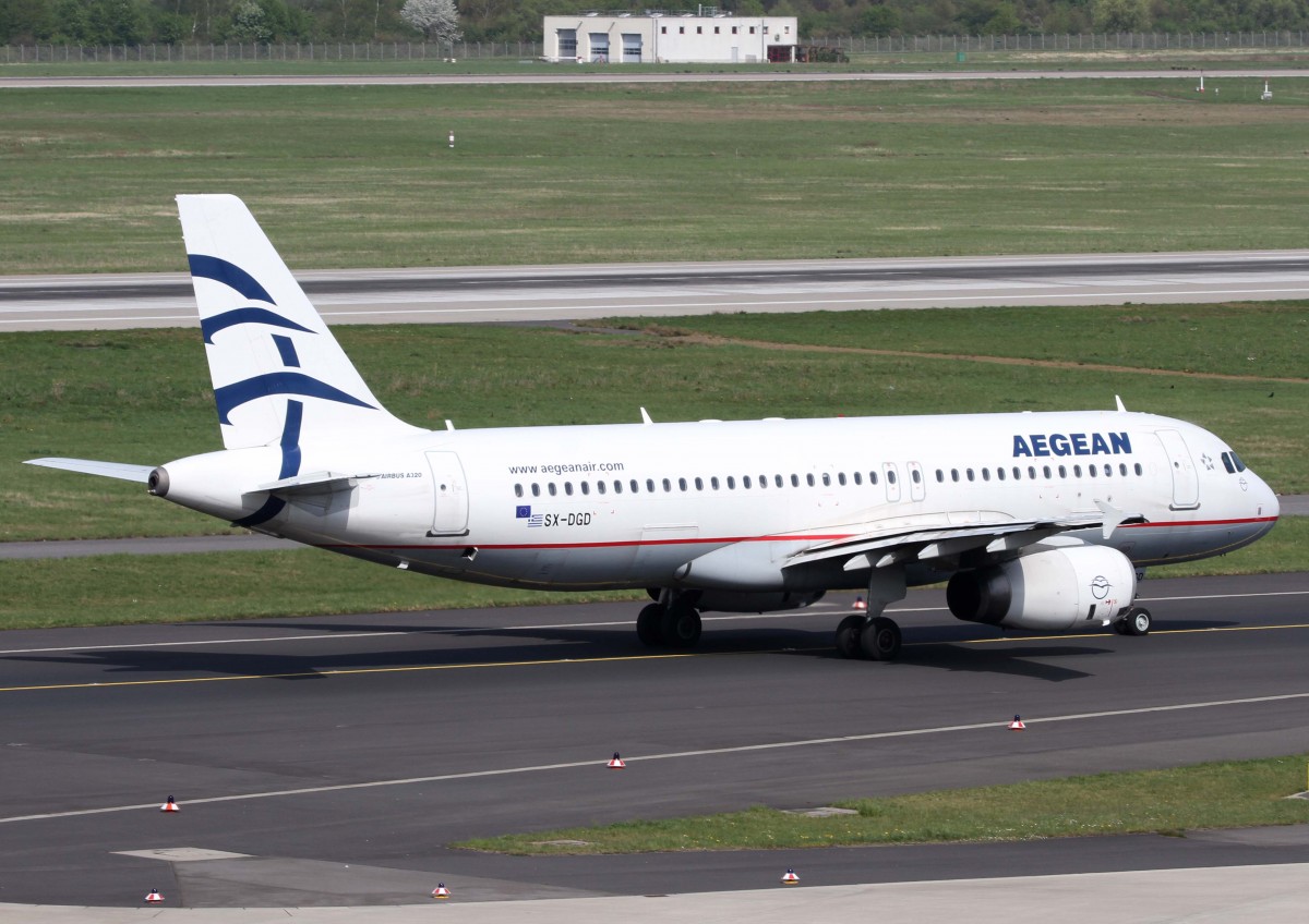 Aegean, SX-DGD, Airbus, A 320-200 (visitgreece.gr - Sticker), 02.04.2014, DUS-EDDL, Dsseldorf, Germany 
