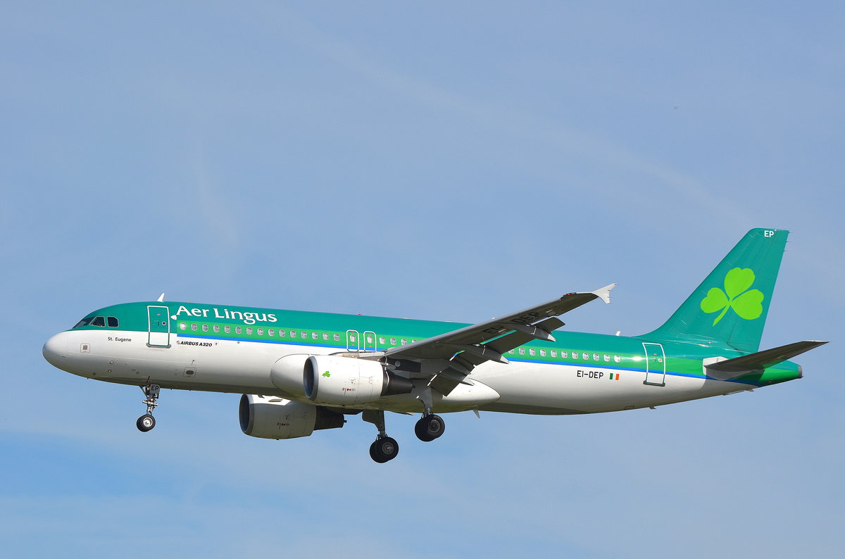 Aer Lingus Airbus A320 EI-DEP St.Eugene im Landeanflug auf den Airport Hamburg Helmut Schmidt am 06.07.17 