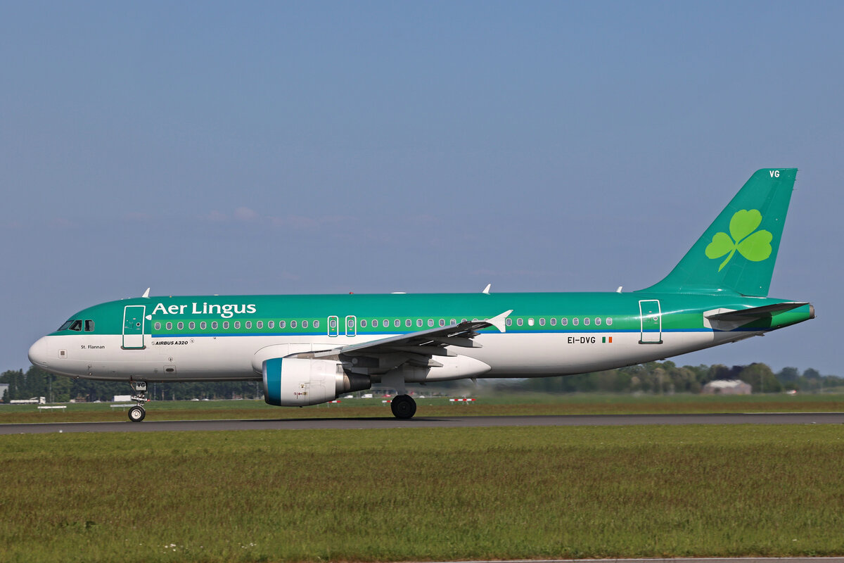 Aer Lingus, EI-DVG, Airbus A320-214, msn: 3318,  St. Flannan , 19.Mai 2023, AMS Amsterdam, Netherlands.