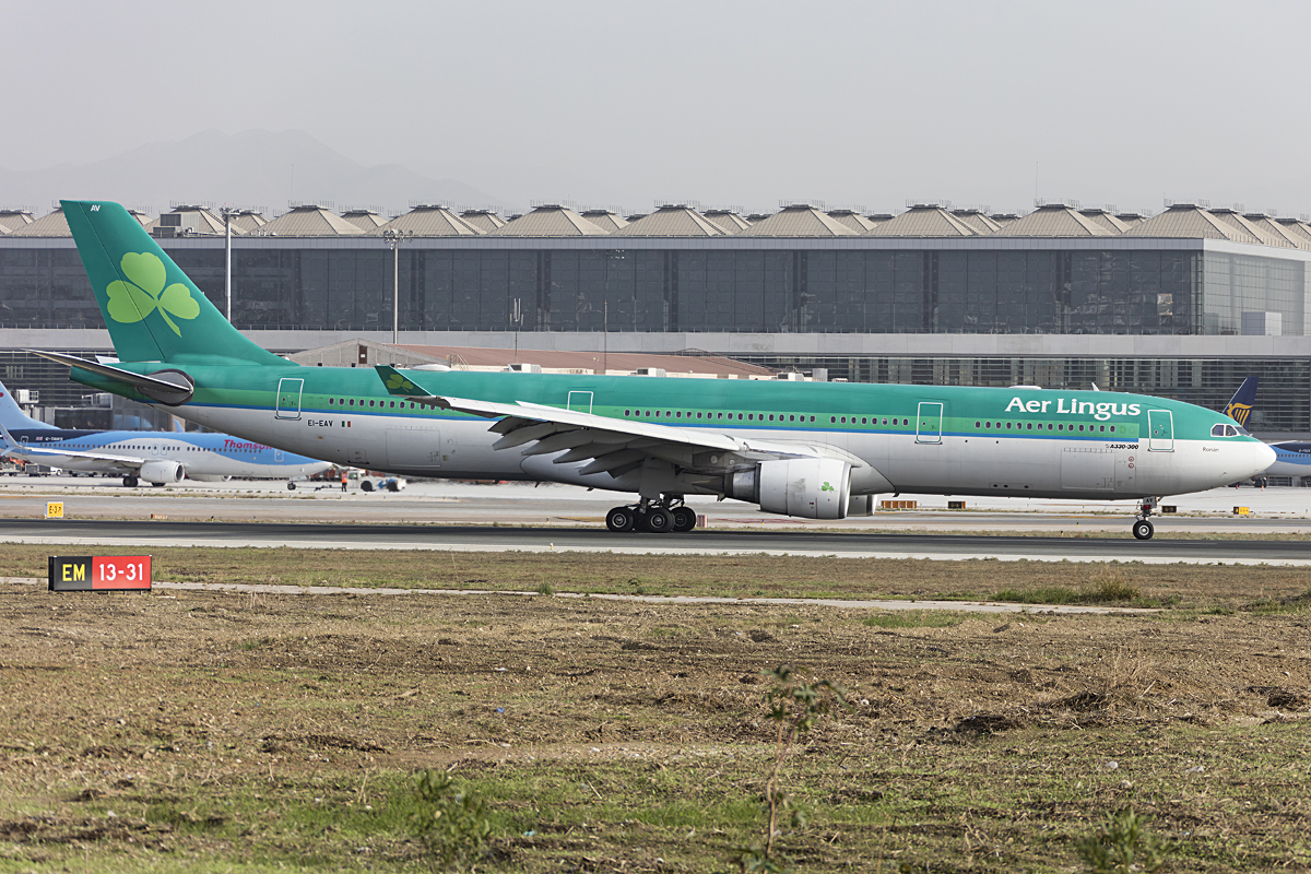 Aer Lingus, EI-EAV, Airbus, A330-302, 27.10.2016, AGP, Malaga, Spain 




