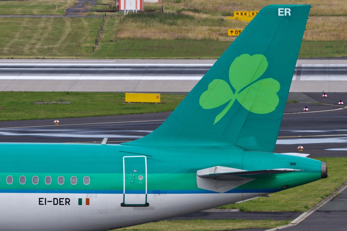 Aer Lingus (EI-EIN), EI-DER  St. Mel - Mel , Airbus, A 320-214 (Seitenleitwerk/Tail), 27.06.2015, DUS-EDDL, Düsseldorf, Germany