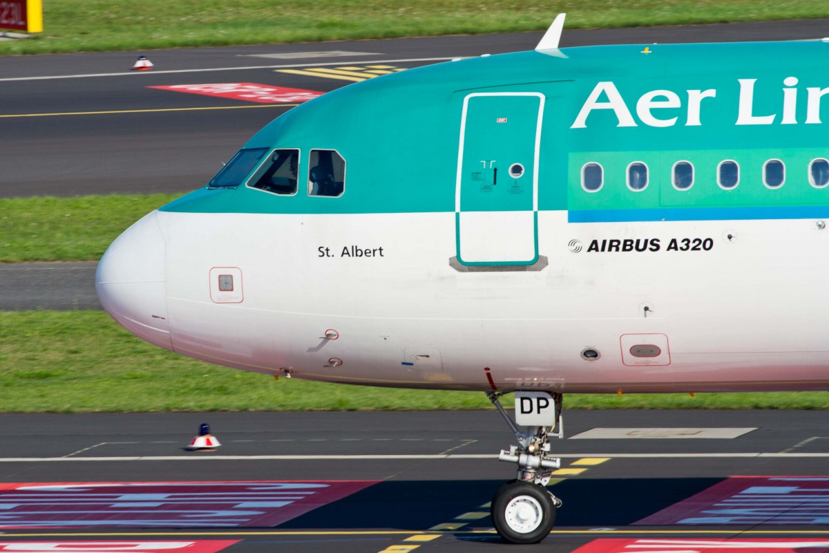 Aer Lingus (EI-EIN), EI-EDP  St.Albert - Ailbhe , Airbus, A 320-214 (Bug/Nose), 22.08.2015, DUS-EDDL, Düsseldorf, Germany