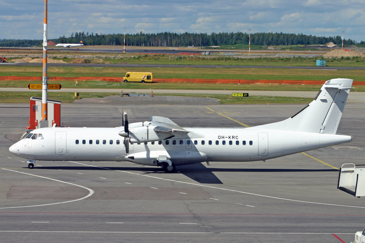 Aero Airlines, OH-KRC, ATR 72-201, msn: 145, 28.Juli 2005, HEL Helsinki, Finnland.