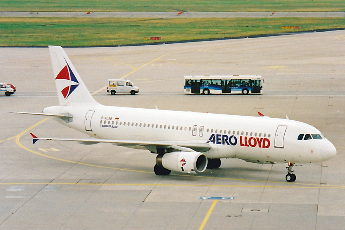 Aero Lloyd, D-ALAB, Airbus A320-232, msn: 575, Juni 1998, FRA Frankfurt, Germany.