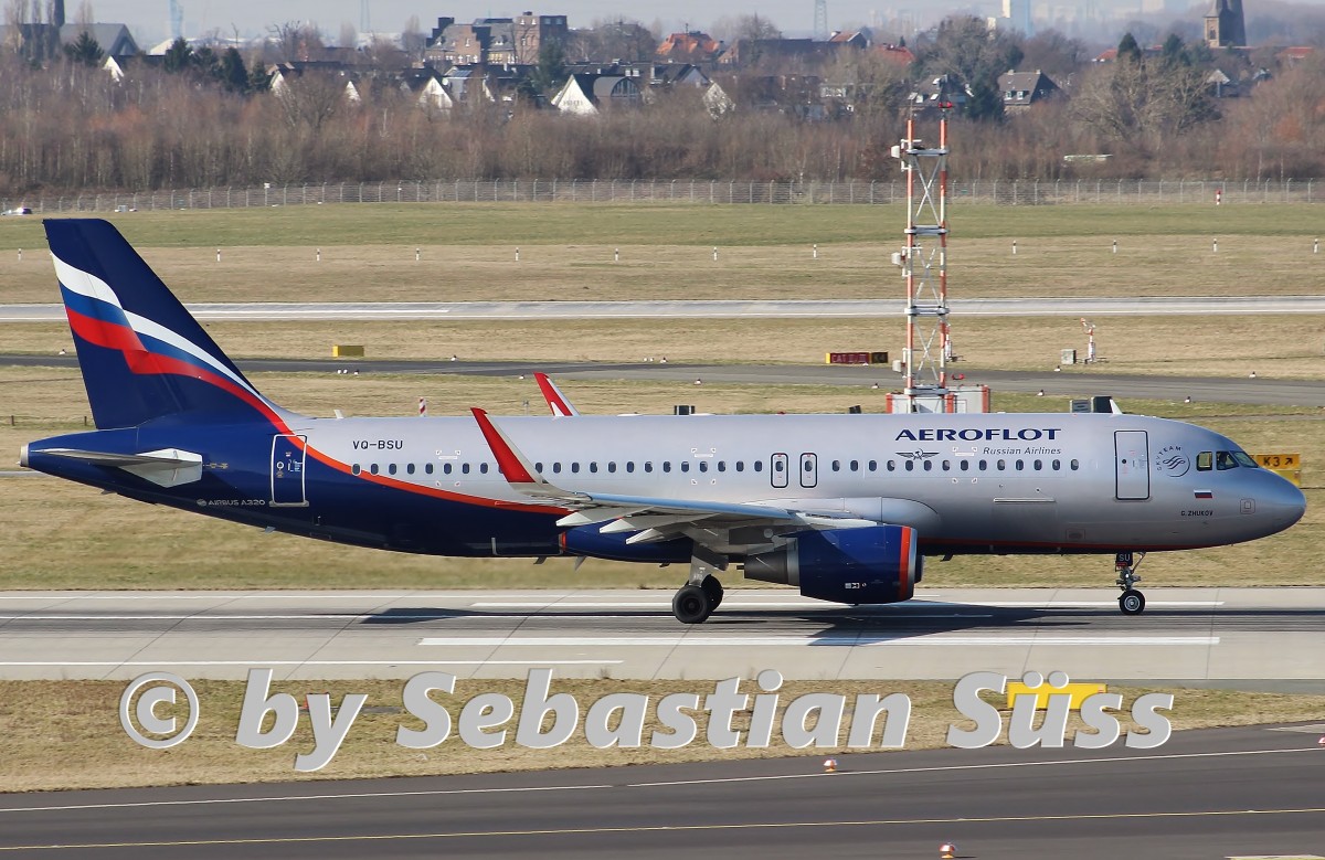 Aeroflot A320SL VQ-BSU @ DUS. 11.3.15