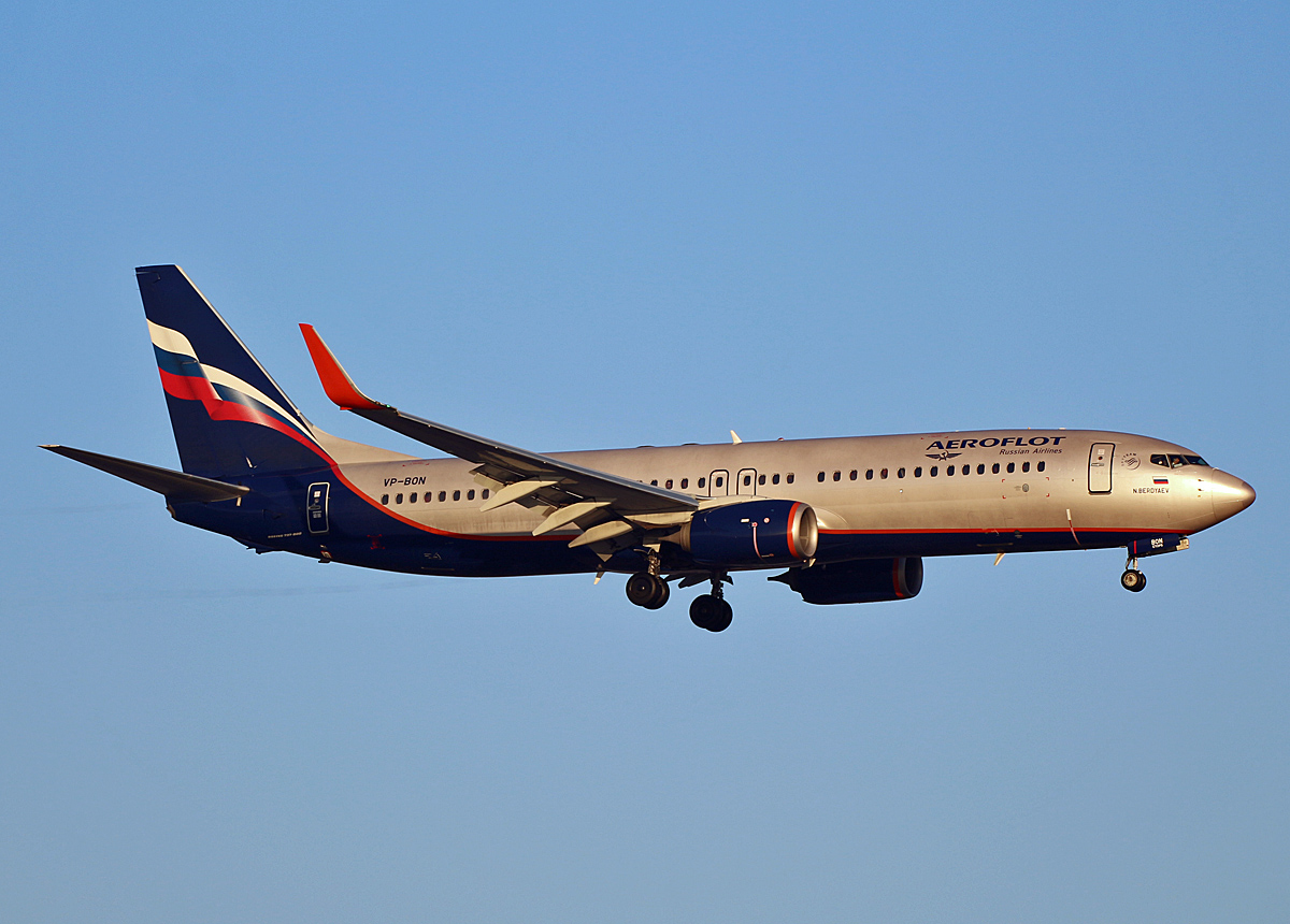 Aeroflot, Boeing B 737-8LJ, SXYF, 20.01.2019