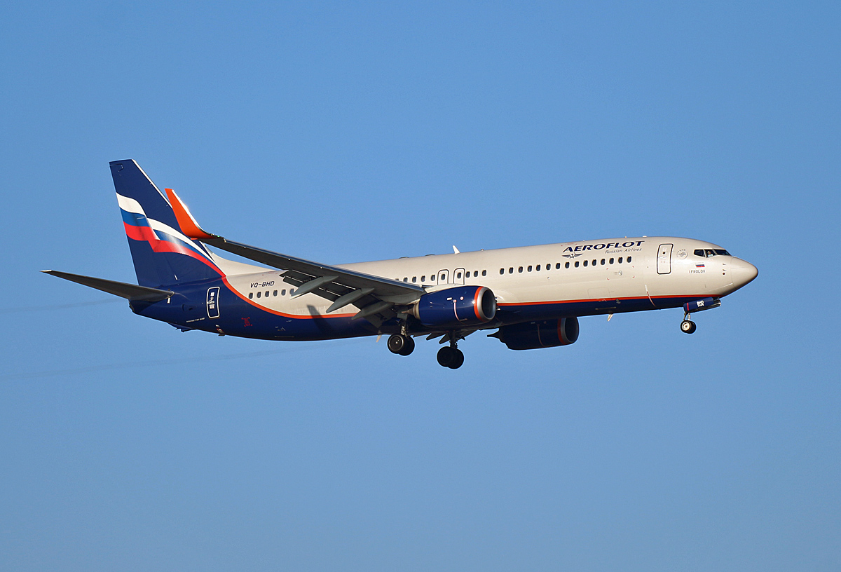 Aeroflot, Boeing B 737-8LJ, VQ-BHD, SXF, 20.01.2019
