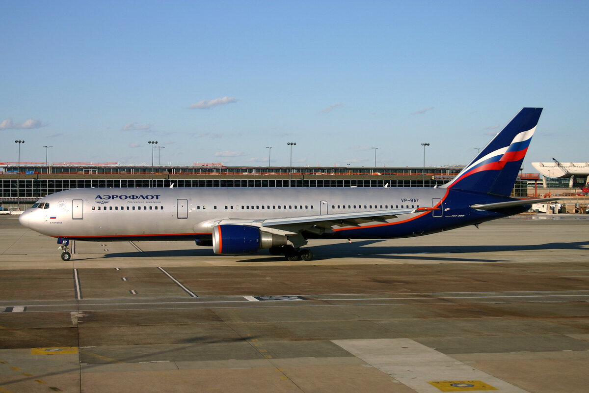 Aeroflot Russian Airlines, VP-BAY, Boeing 767-36NER, msn: 30110/775, 08.Januar 2007, IAD Washington Dulles, USA.