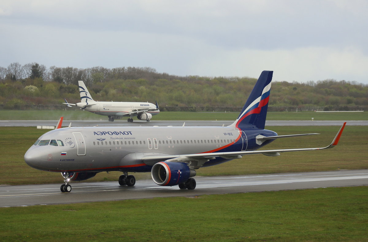 Aeroflot, VP-BCE, MSN 7295,Airbus A 320-214(SL), 22.04.2017, HAM-EDDH, Hamburg, Germany (Name: F.Dostoevski) 