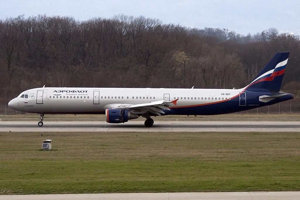 Aeroflot, VP-BEF, Airbus, A320-211, 28.03.2015, GVA, Geneve, Switzerland 




