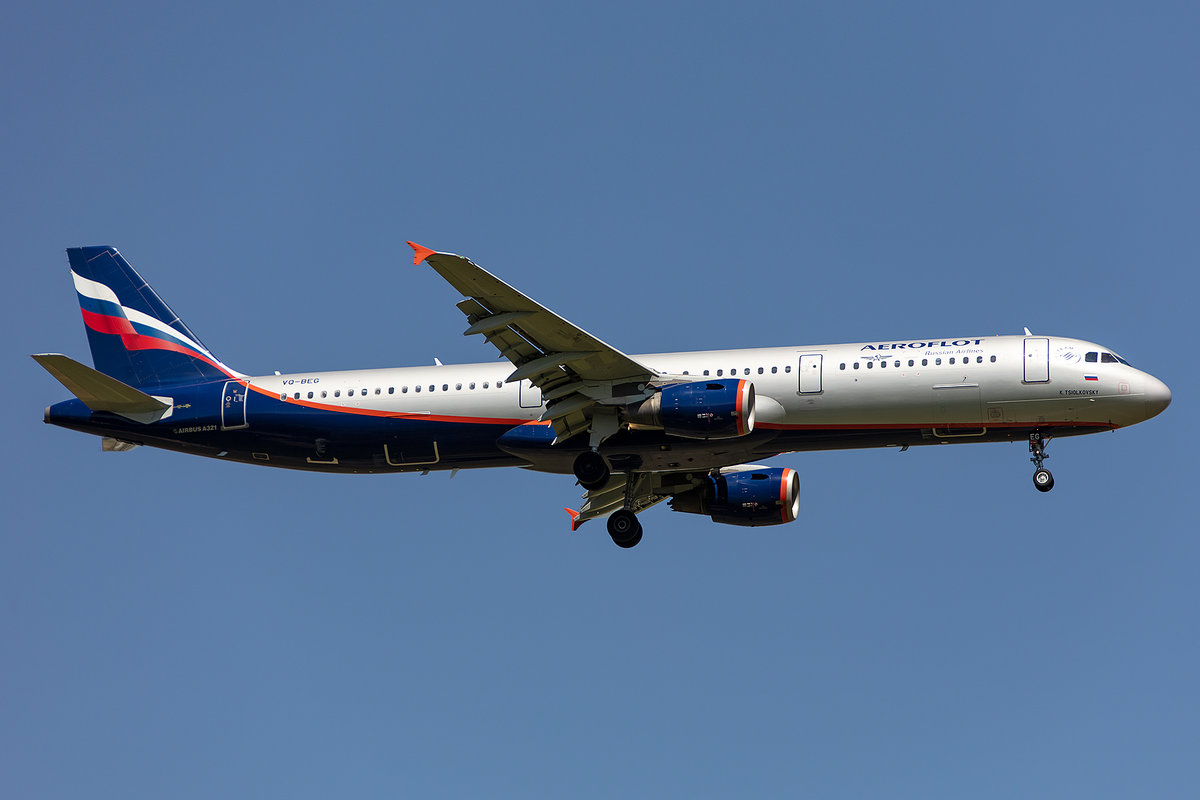 Aeroflot, VP-BEG, Airbus, A321-211, 14.05.2019, CDG, Paris, France

