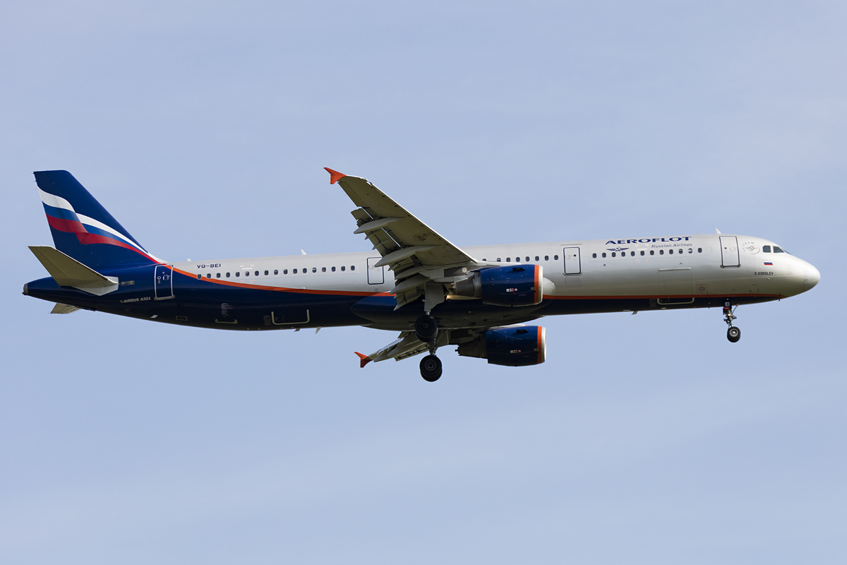 Aeroflot, VP-BEI, Airbus, A321-211, 08.05.2016, CDG, Paris, France



