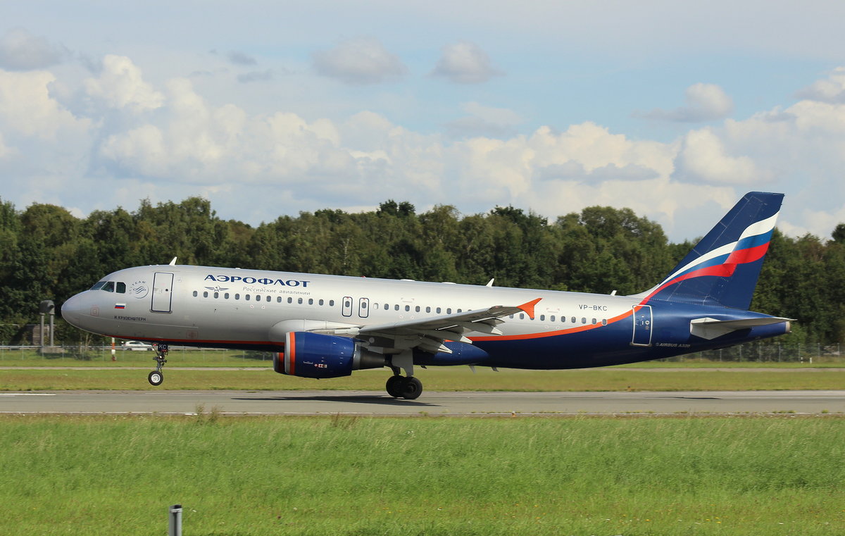 Aeroflot, VP-BKC,MSN 3545,Airbus A 320-214, 02.09.2017, HAM-EDDH, Hamburg, Germany (Name: Ivan Kreuzenshtern) 