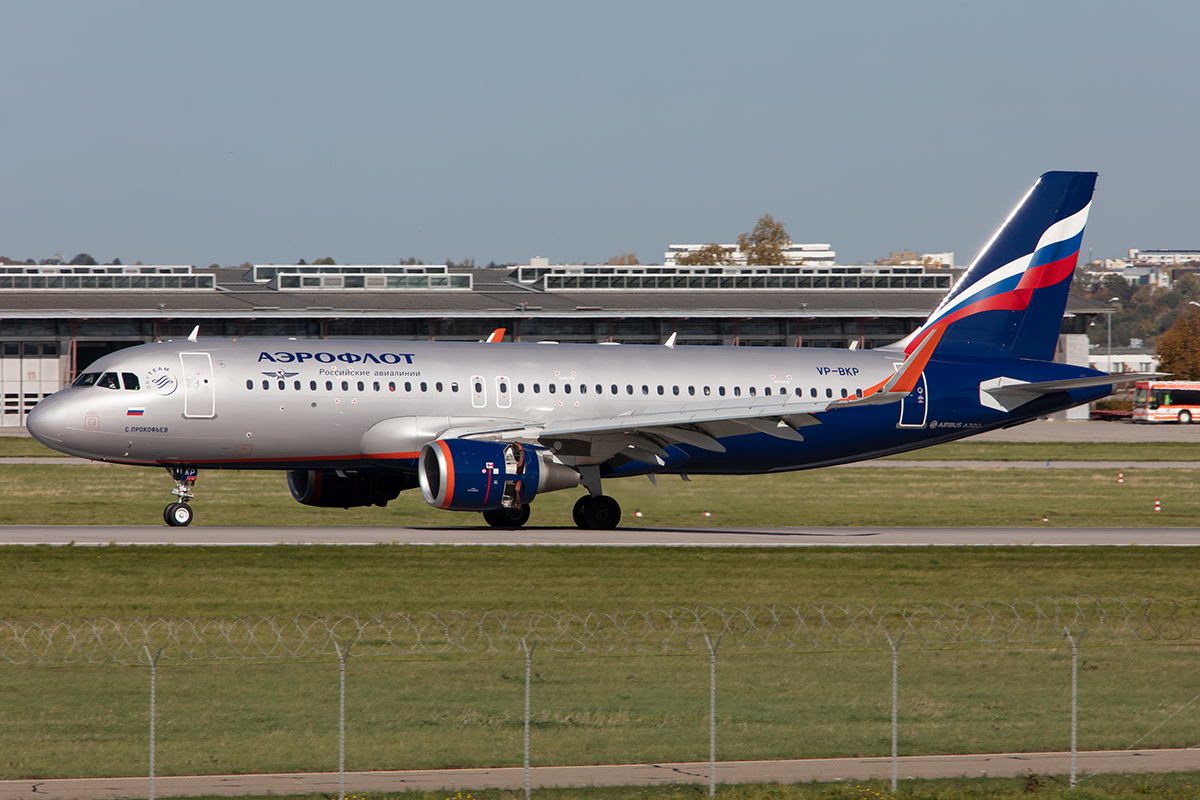 Aeroflot, VP-BKP, Airbus, A320-214, 15.10.2019, STR, Stuttgart, Germany




