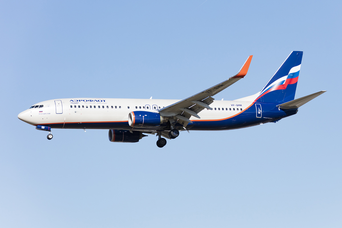 Aeroflot, VP-BMM, Boeing, B737-8MC, 29.04.2017, FCO, Roma, Italy 




