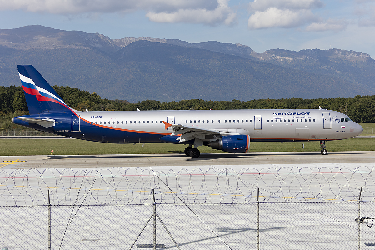 Aeroflot, VP-BOC, Airbus, A321-211, 24.09.2017, GVA, Geneve, Switzerland 




