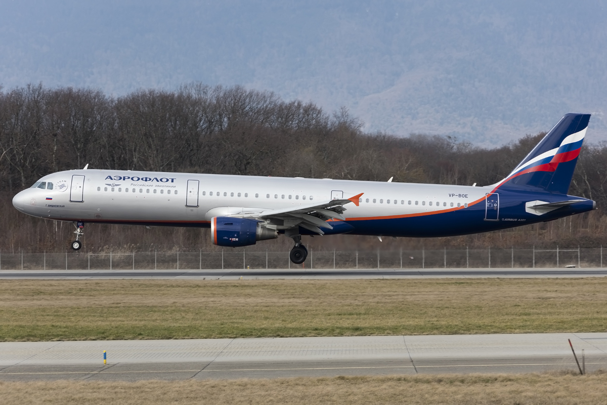 Aeroflot, VP-BOE, Airbus, A321-231, 30.01.2016, GVA, Geneve, Switzerland 



