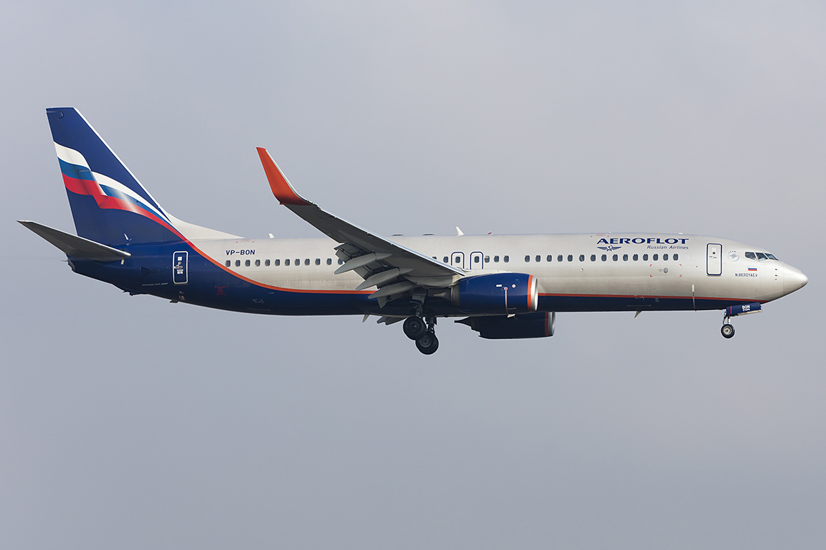 Aeroflot, VP-BON, Boeing, B737-8LJ, 19.01.2019, ZRH, Zürich, Switzerland 



