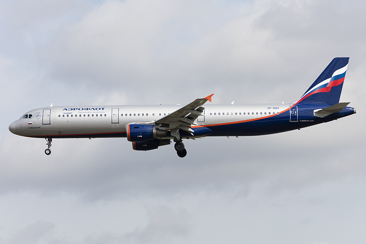 Aeroflot, VP-BQX, Airbus, A321-211, 21.05.2016, FRA, Frankfurt, Germany 



