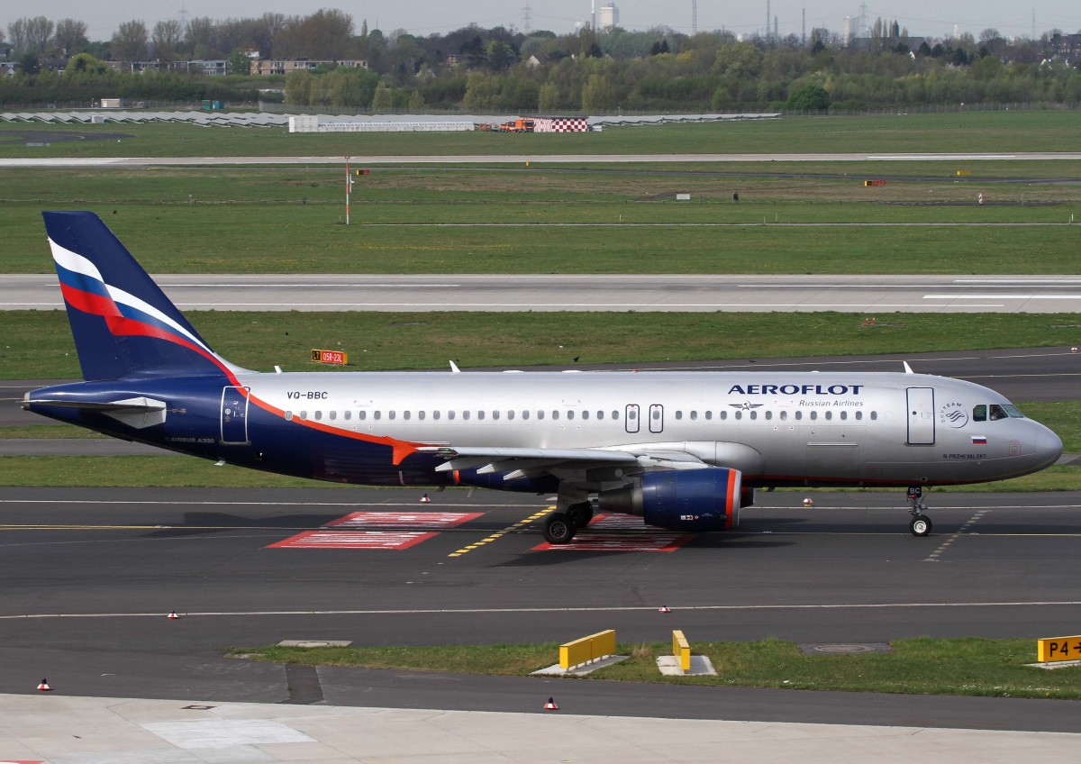 Aeroflot, VQ-BBC  N.Przhevalsky , Airbus, A 320-200, 02.04.2014, DUS-EDDL, Dsseldorf, Germany 