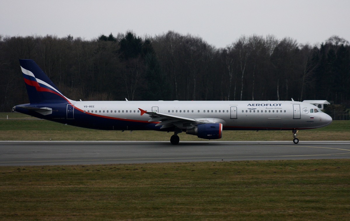 Aeroflot, VQ-BEE, (c/n 4099),Airbus A 321-211, 15.03.2015, HAM-EDDH, Hamburg, Germany (Taufname :I.Sechenov-ein russischer Physiologe) 