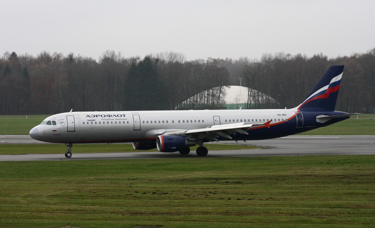 Aeroflot, VQ-BEI,(c/n 4148),Airbus A 321-211, 07.12.2014,HAM-EDDH, Hamburg, Germany (Taufname :S.Korolev- Sowjetische Raketen Ingenieur und Designer) 