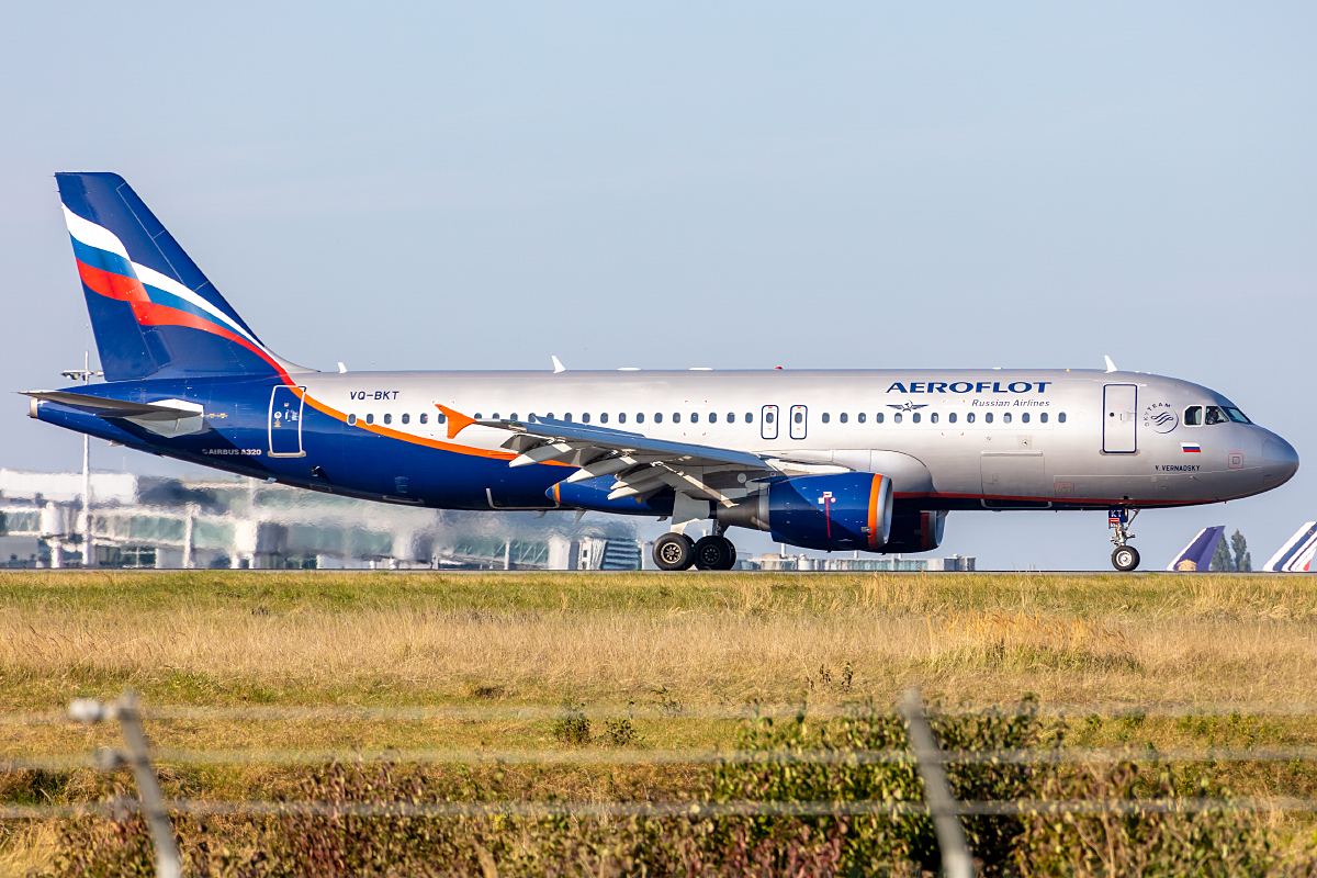Aeroflot, VQ-BKT, Airbus, A320-214, 09.10.2021, CDG, Paris, France