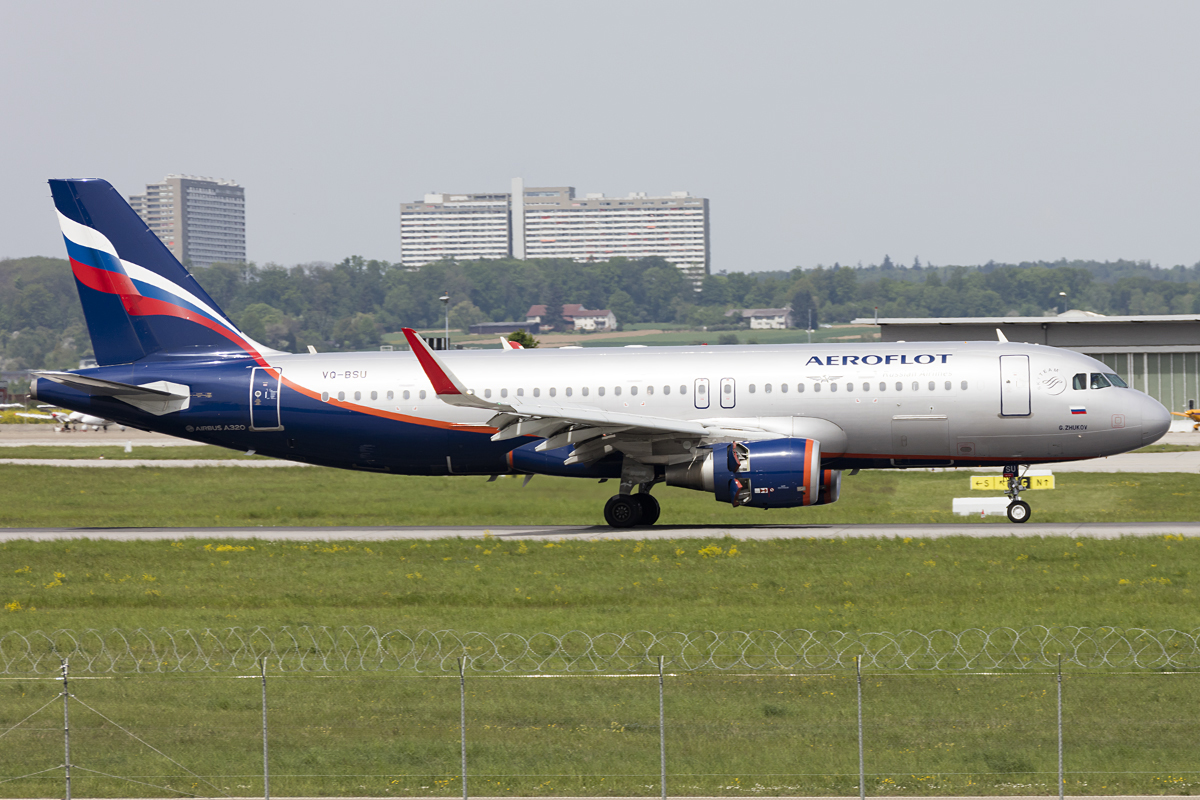 Aeroflot, VQ-BSU, Airbus, A320-214, 11.05.2016, STR, Stuttgart, Germany 

