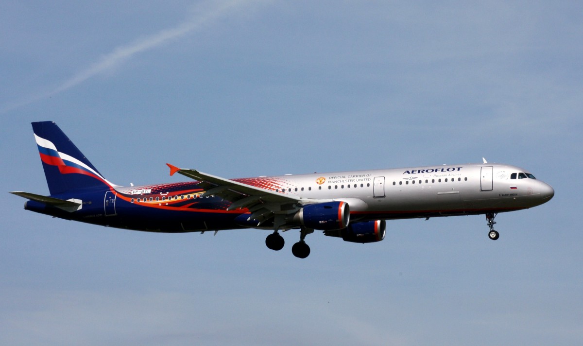 Aeroflot,VP-BTL,(c/n 5881),Airbus A321-211,17.05.2014,AMS-EHAM,Amsterdam-Schiphol,Niederlande(CS Manchester United)