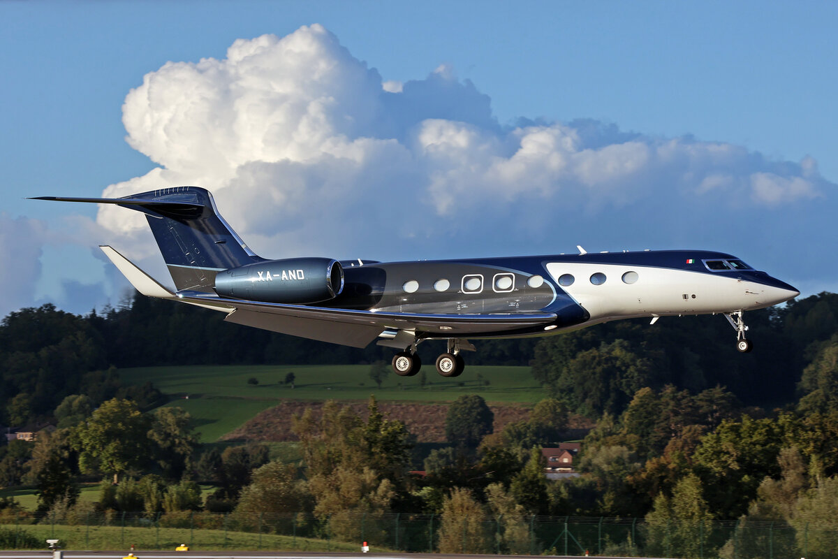 Aerolineas Sol S.A. de C.V., XA-AND, Gulfstream G650, msn: 6422, 05.September 2025, ZRH Zürich, Switzerland.