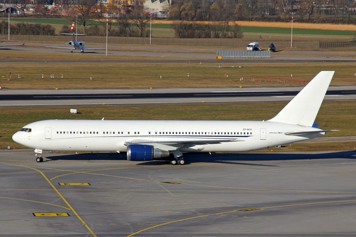 Aeronexus, ZS-NEX, Boeing 767-35DER, msn: 24865/322, 24.Februar 2019, ZRH Zürich, Switzerland.