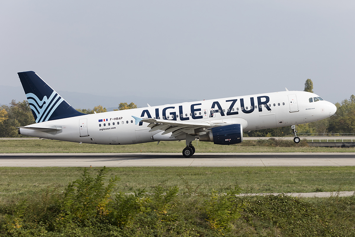 Aigle Azur, F-HBAP, Airbus, A319-114, 09.10.2018, BSL, Basel, Switzerland 

