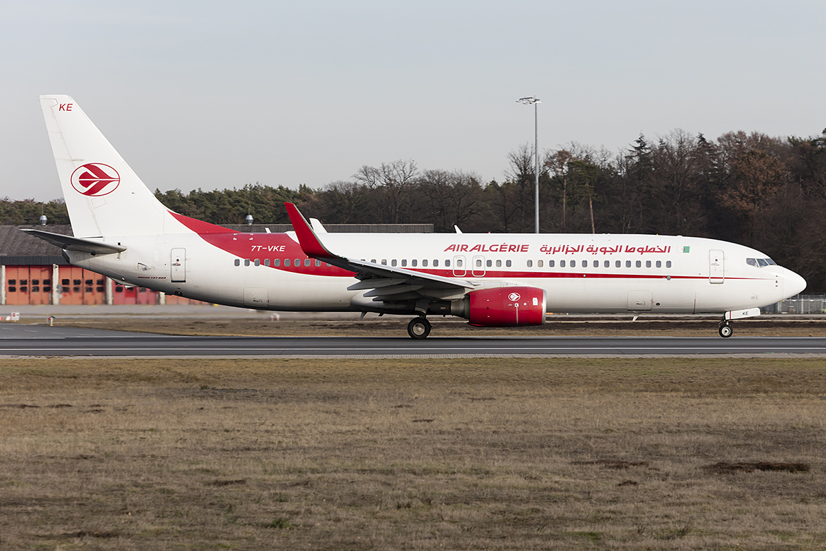 Air Algerie, 7T-VKE, Boeing, B737-8D6, 13.02.2019, FRA, Frankfurt, Germany 




