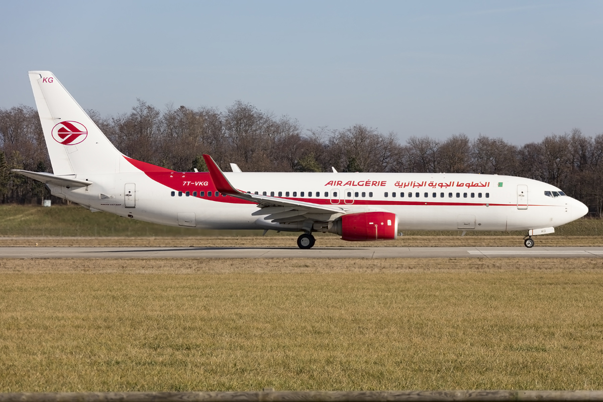 Air Algerie, 7T-VKG, Boeing, B737-8D6, 26.12.2015, BSL, Basel, Switzerland 


