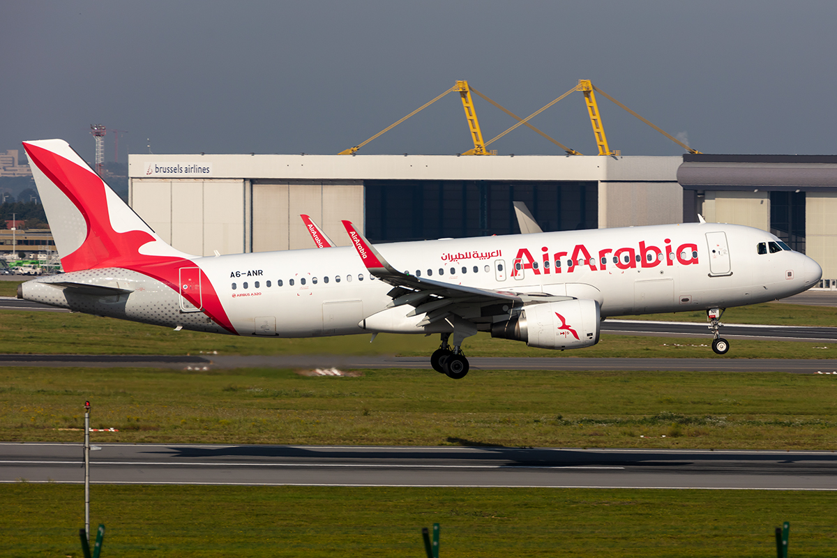 Air Arabia, A6-ANR, Airbus, A320-214, 21.09.2021, BRU, Brüssel, Belgium