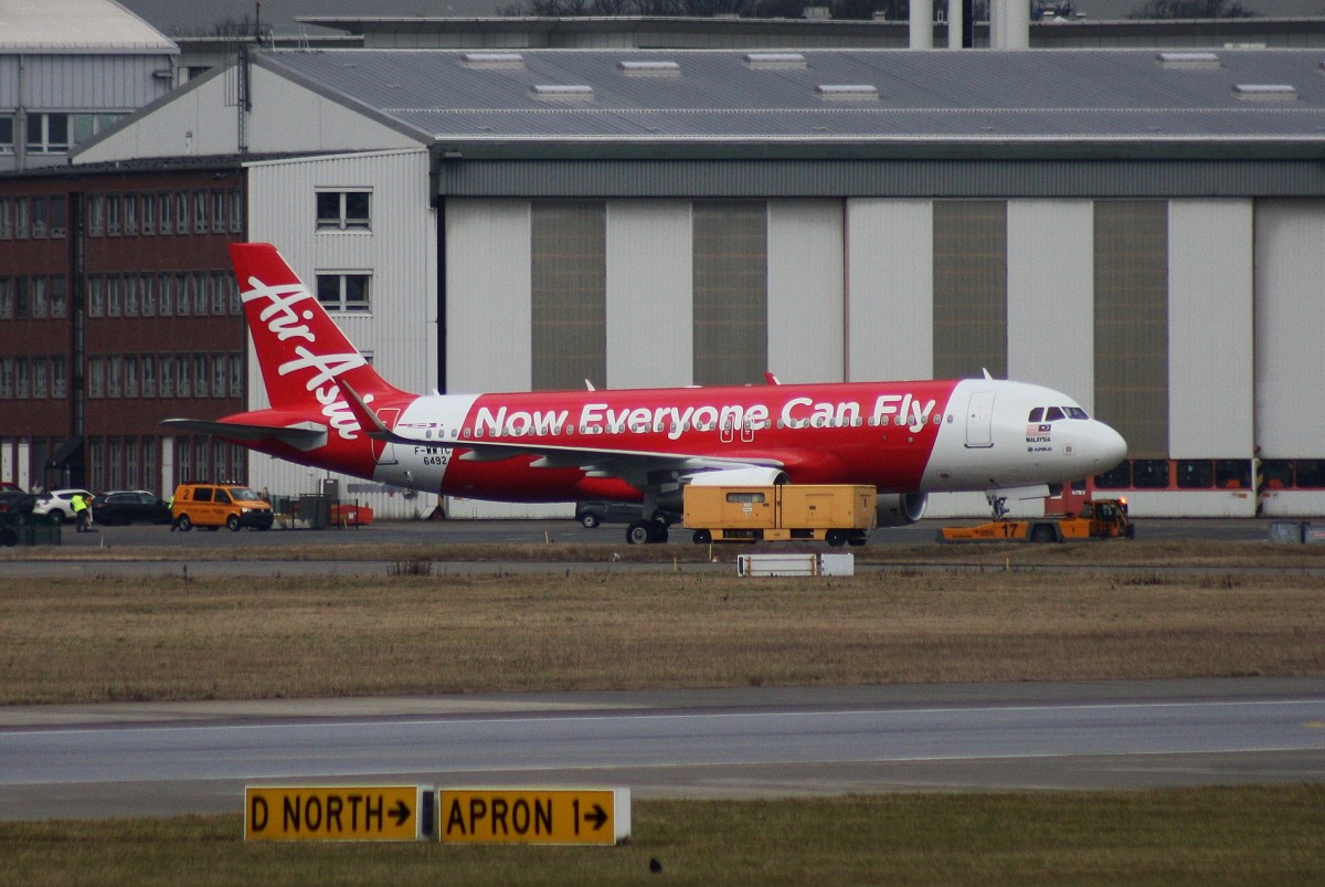 Air Asia,F-WWIC,reg.9M-AJU,(c/n 6492),Airbus A320-216(SL),24.02.2015,XFW-EDHI,Hamburg-Finkenwerder,Germany