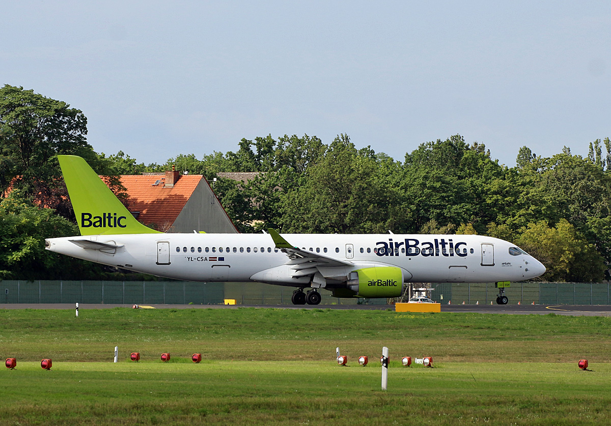 Air Baltic, Airbus A 220-300, YL-CSA, TXL, 10.08.2019