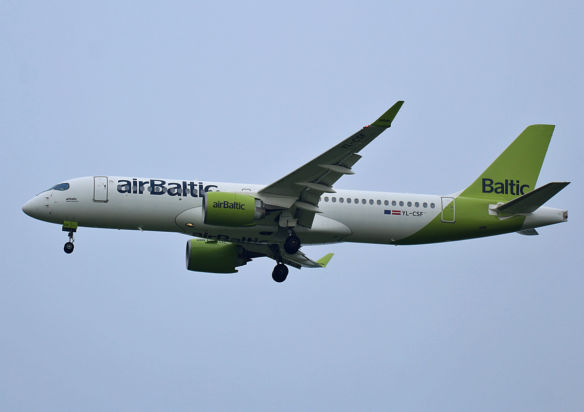 Air Baltic, Airbus A 220-300, YL-CSF, BER, 29.05.2021