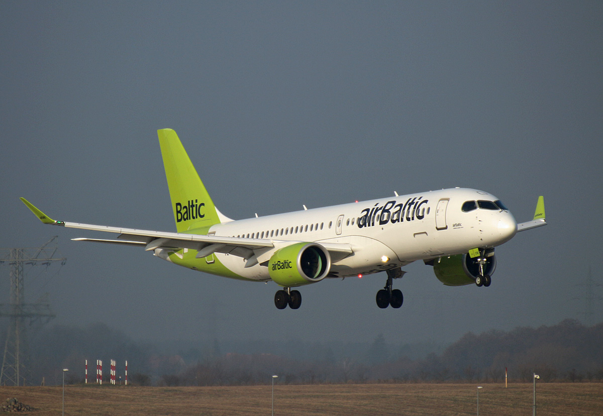 Air Baltic, Airbus A 220-300, YL-CSB, BER, 03.03.2024