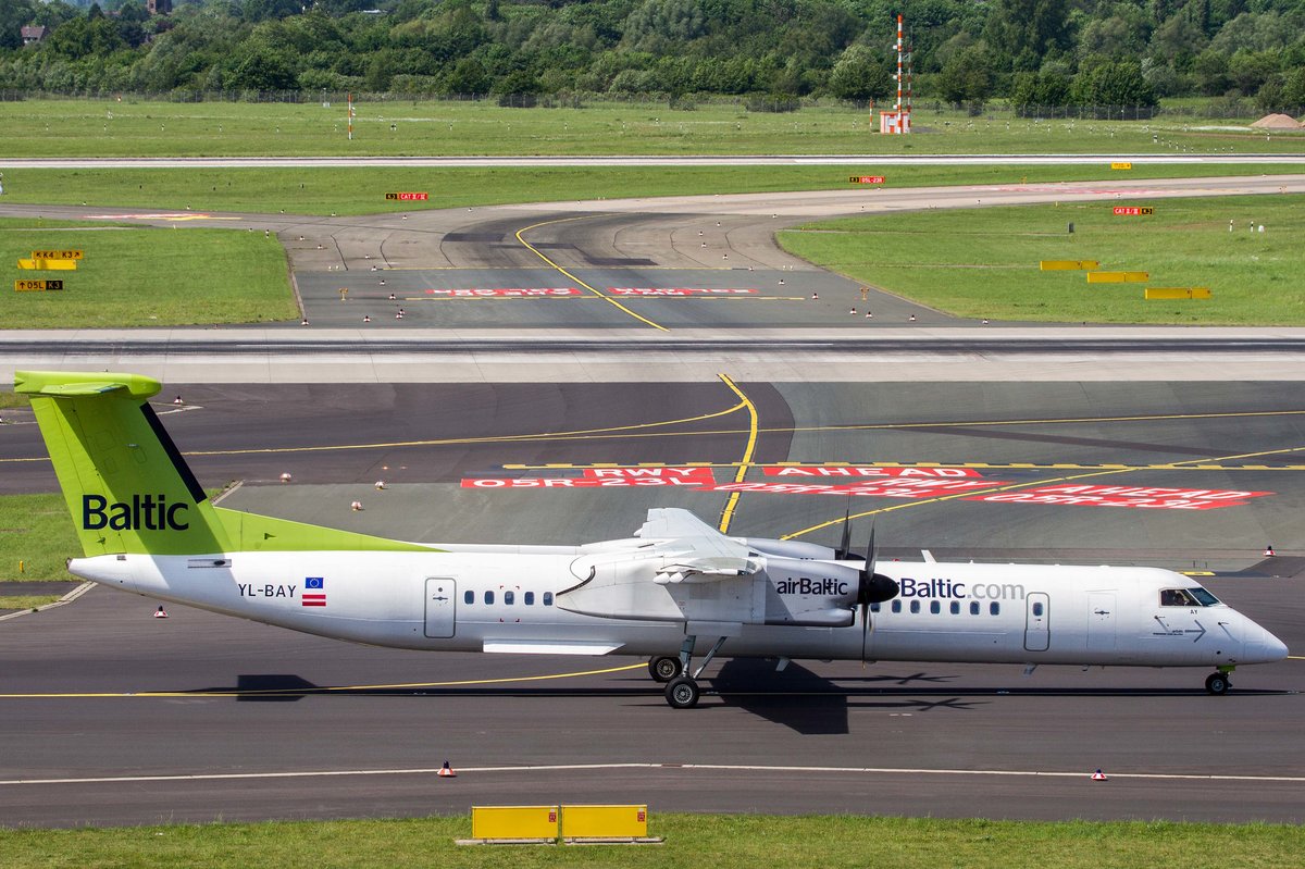 Air Baltic (BT-BTI), YL-BAY, Bombardier, DHC-8-402Q Dash 8, 17.05.2017, DUS-EDDL, Düsseldorf, Germany 