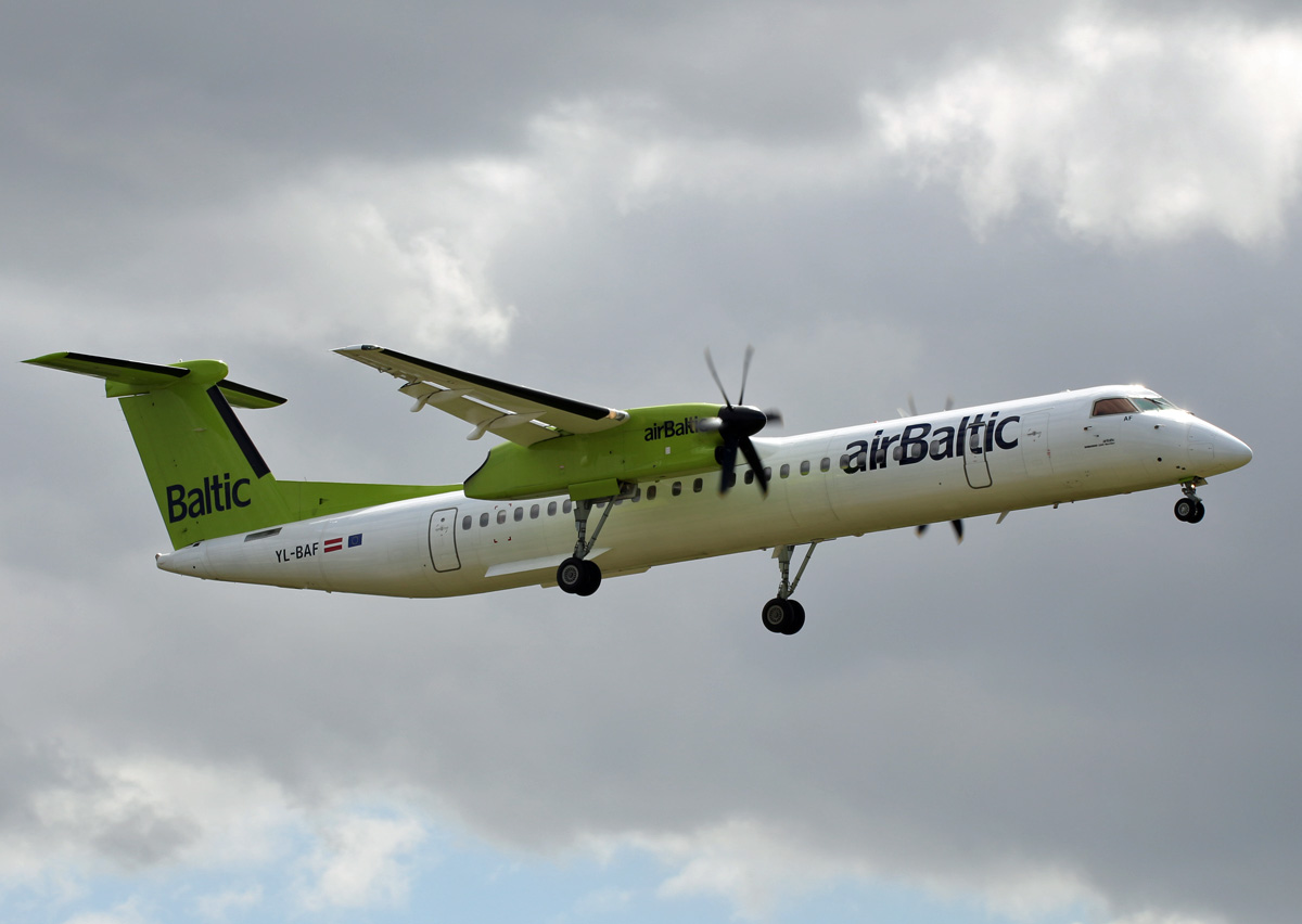 Air Baltic, DHC-8-402Q, YL-BAF, TXL, 03.05.2019