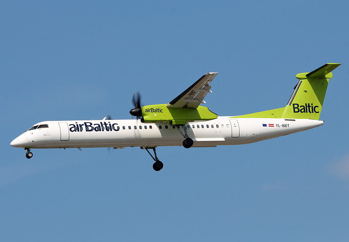 Air Baltic, DHC-8-402Q, YL-BBT, TXL, 18.08.2018