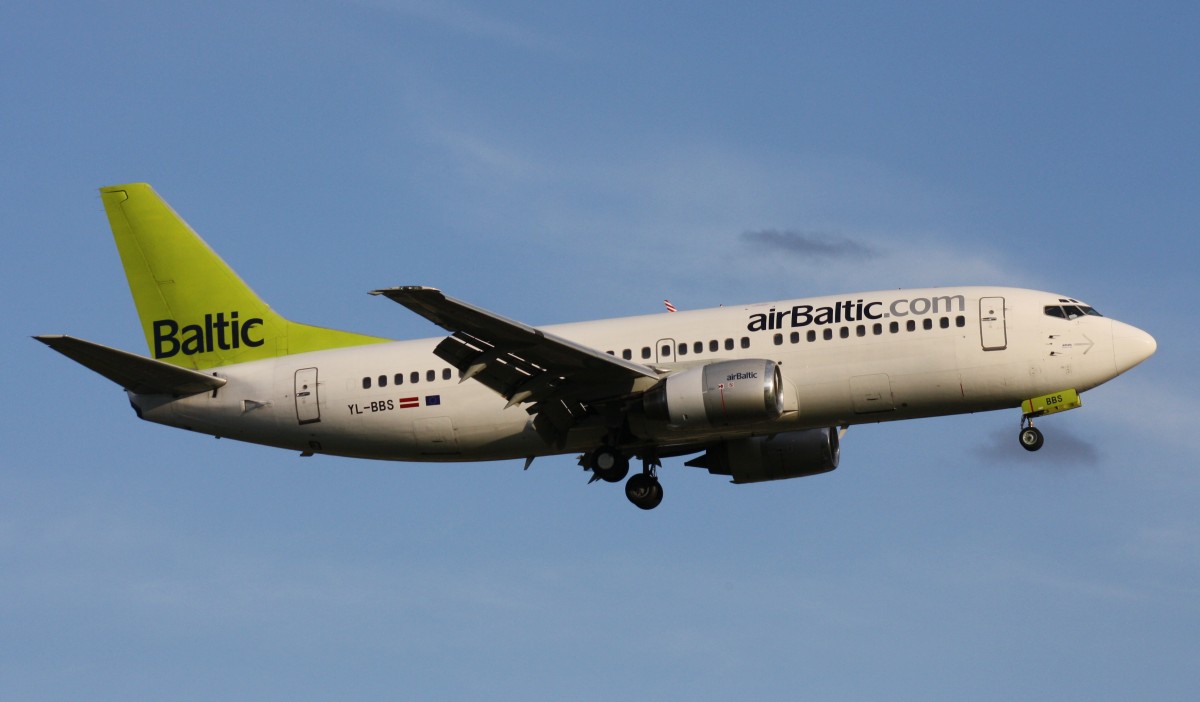 air Baltic,YL-BBS,(c/n29267),Boeing 737-31S,16.09.2013,HAM-EDDH,Hamburg,Germany